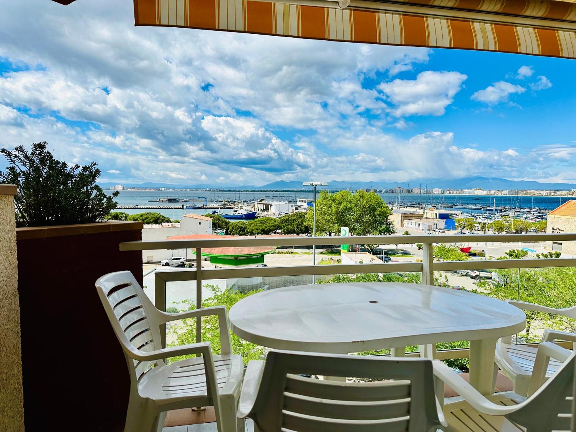 Roc Mar 3 3B - Apartamento Cerca Del Centro Y De La Playa - Terraza Con Vistas Al Mar Y Al Puerto Росес Екстер'єр фото